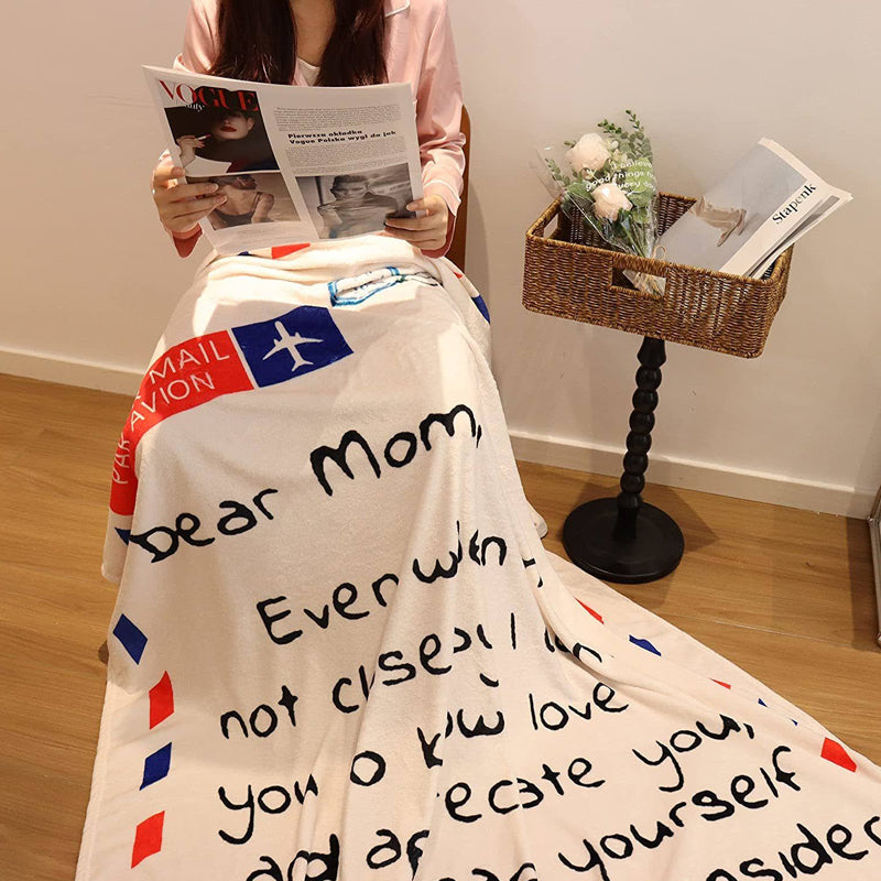 Mom/Dad Letter Blanket