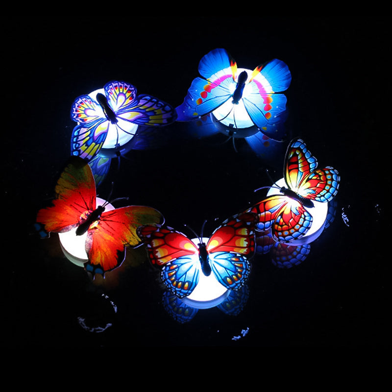 3D LED sommerfugldekorasjon nattlys
