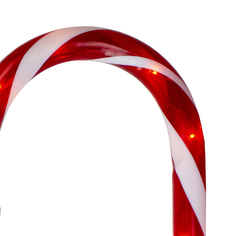Solar Candy Cane Christmas Decorations