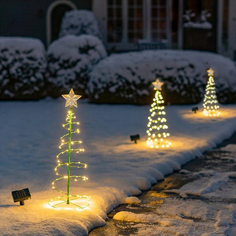 FØRJULS-FORHÅNDSSALG  - Solcelledrevet LED-lys Juletre