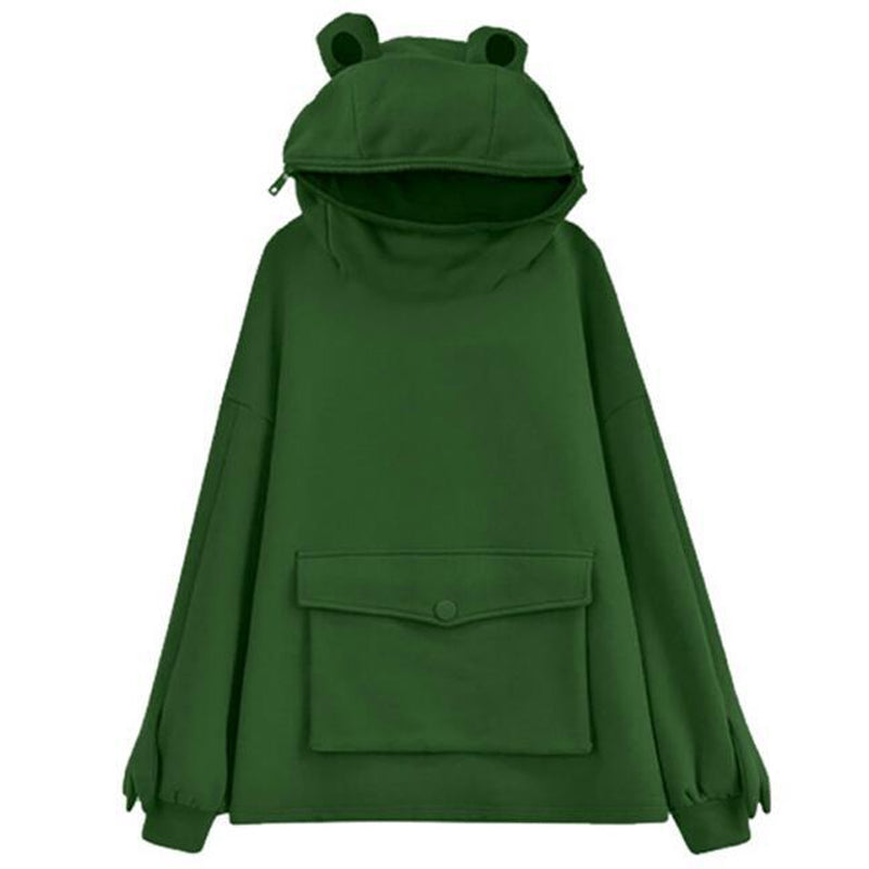 Unisex Frog-hettegenser