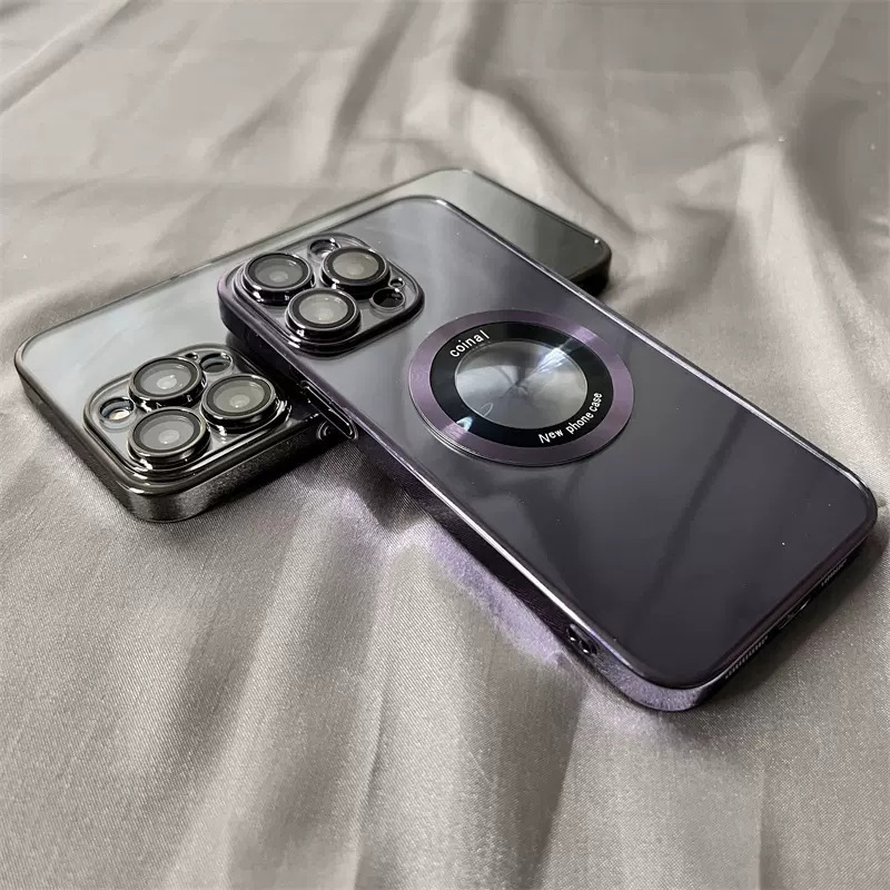 Gjennomsiktig magnetisk mobildeksel for iPhone