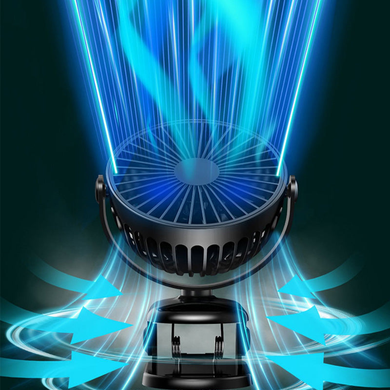Clip Type USB oppladbar elektrisk minivifte