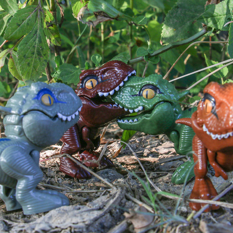 Fingerbitende dinosaur action-figur