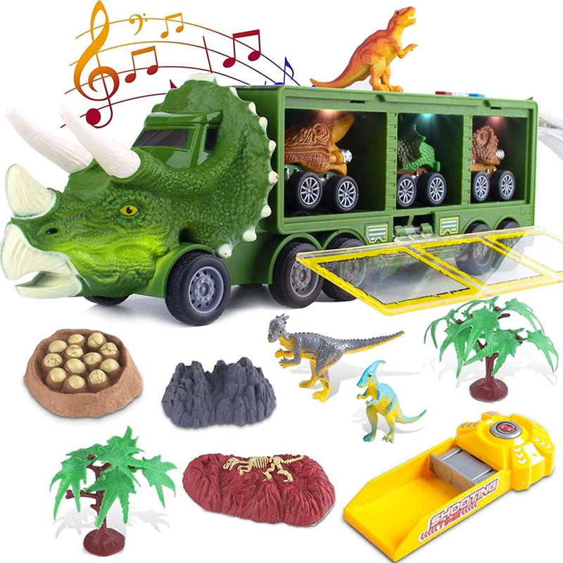 Dinosaur-transporter lastebil med musikk