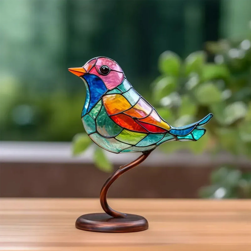 Fugler på grener Glassmalerier