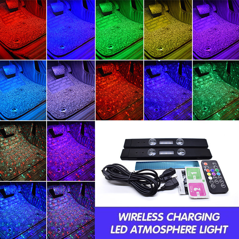 USB oppladbare fargerike LED-dekorative lys