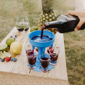 6 Shot Glass Dispenser og Holder