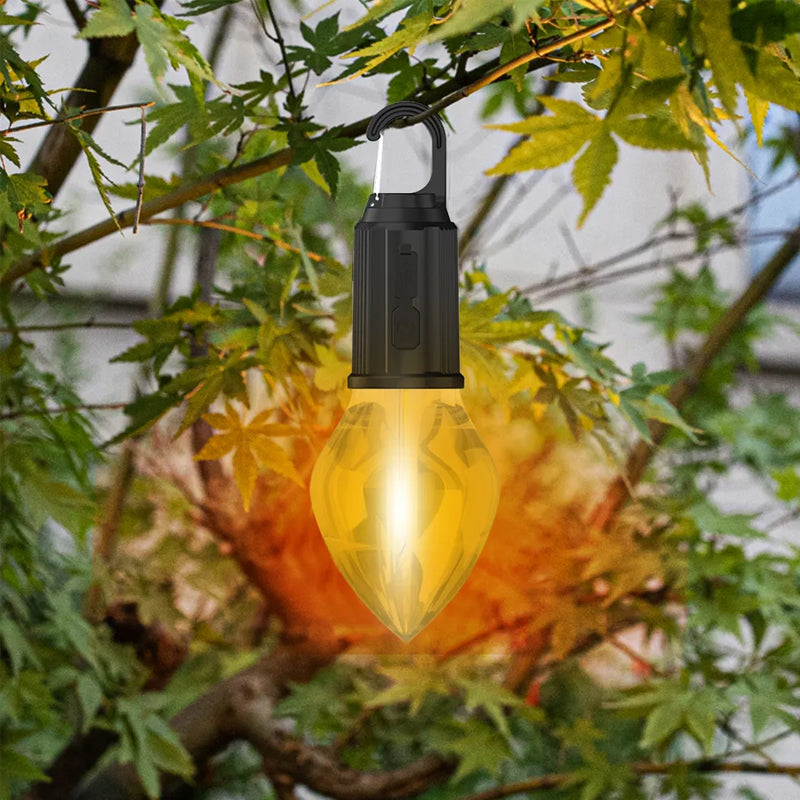 Ny utendørs campinglampe med Type-C-ladbar retro-lampe til oppheng