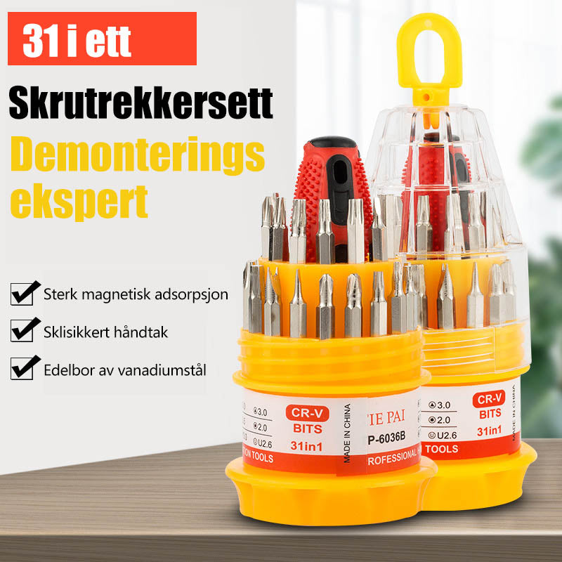 31-i-1 Skrutrekkersett