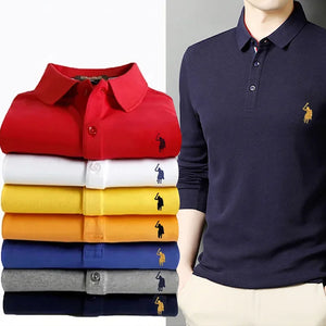 Brodert poloskjorte for menn