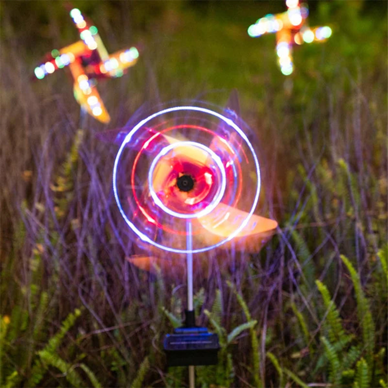 Vanntett Solar Garden Windmill Light