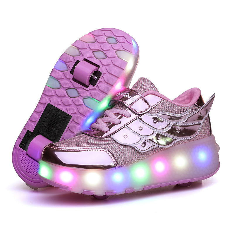 Two Wheels Lighted Roller Sneakers