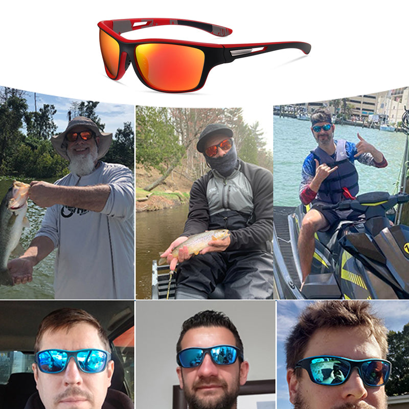 Utendørs sportssolbriller for menn