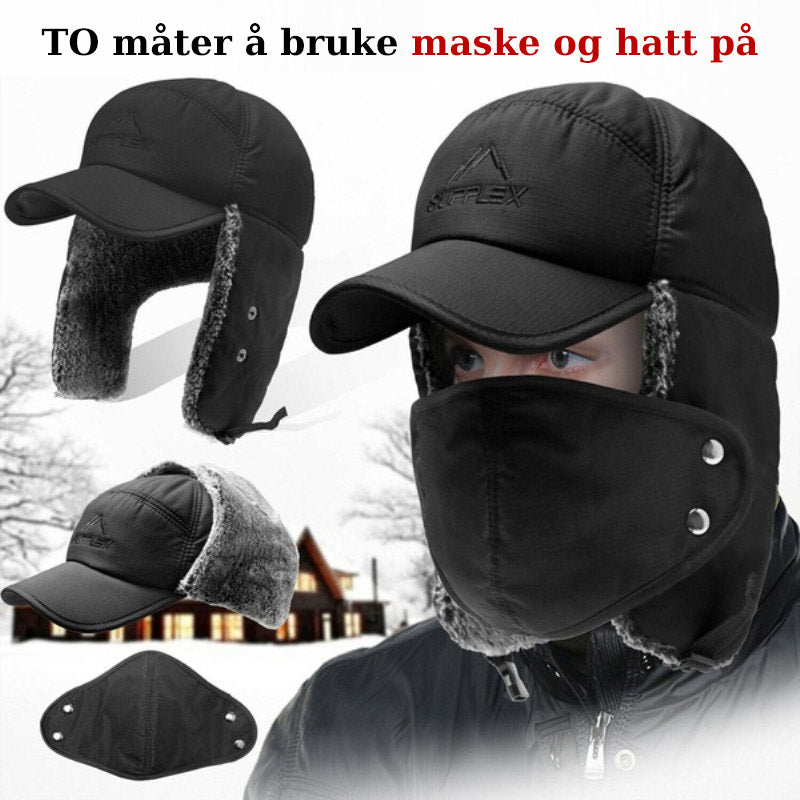 Unisex vindtett øre- og ansiktsbeskyttelses-lue