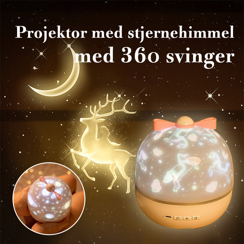 360 Rotation Starry Sky-projektor