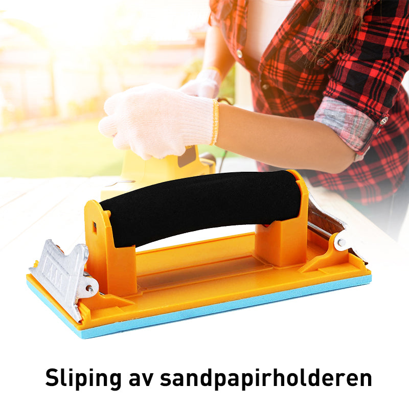 Håndsliper med svamphåndtak. Perfekt for 9 x 3,6 tommers sandpapir