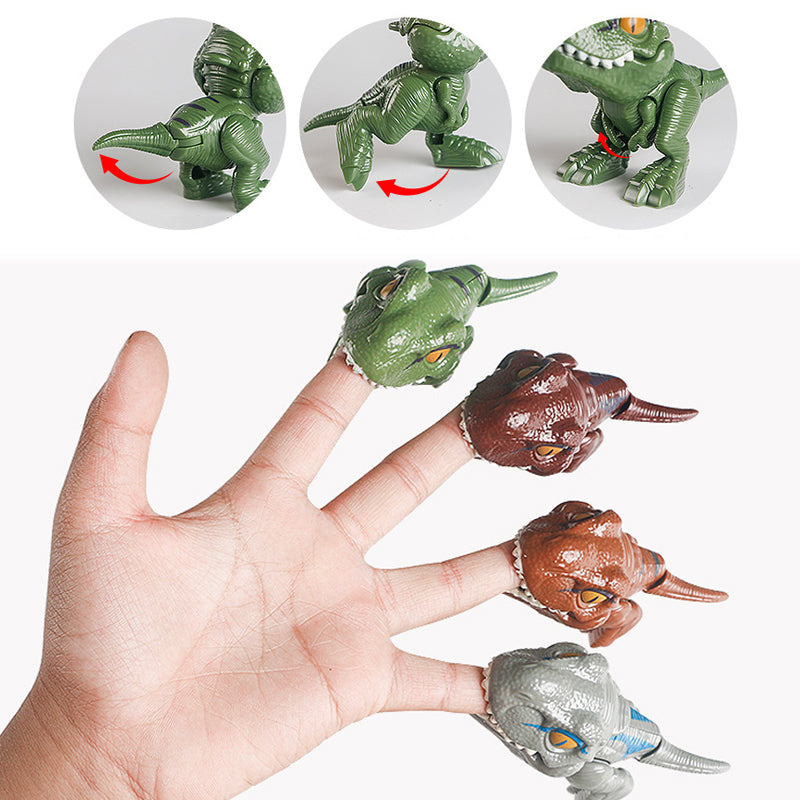 Fingerbitende dinosaur action-figur