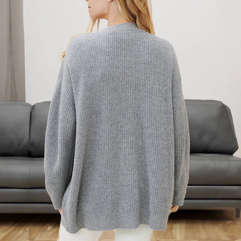 Uformelle ensfargede gensere Cardigan