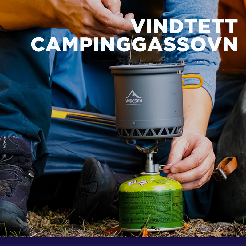Vindtett camping-gassovn