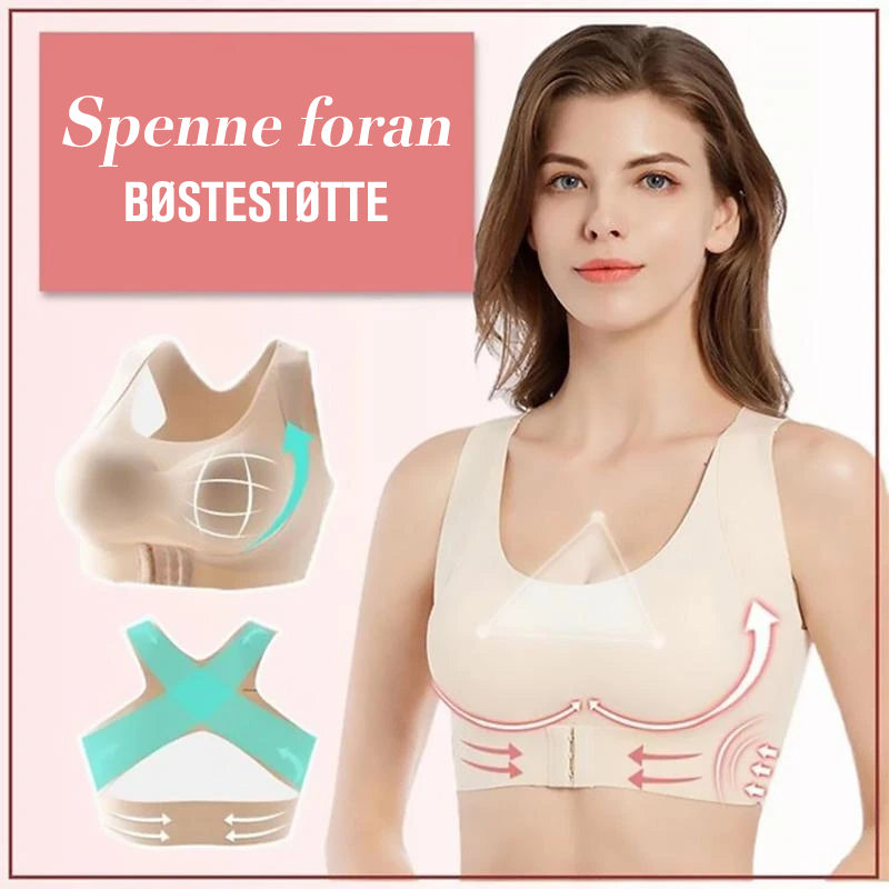 Sømløs støtte foran spenne Bh