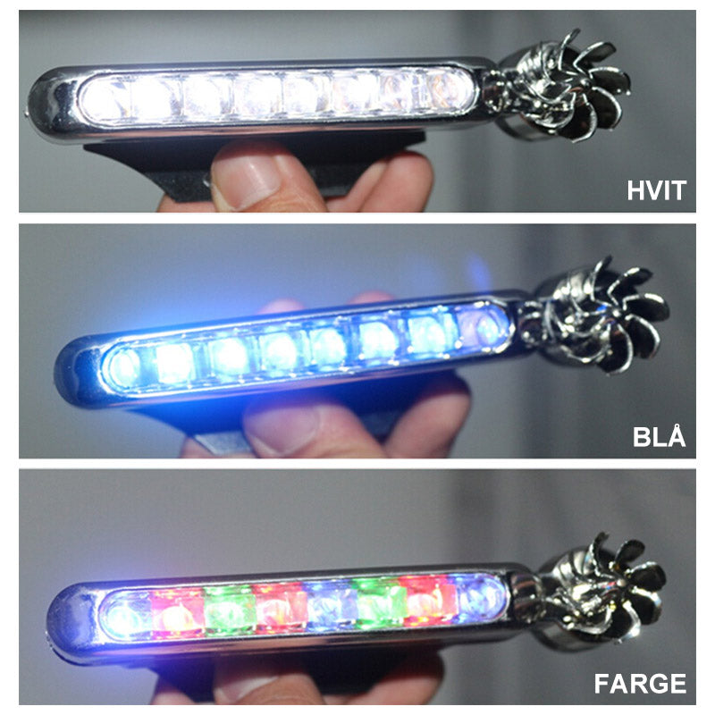 LED dekorative lys for bil, 2 stk