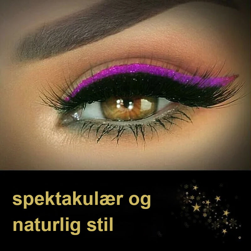 Vanntett og gjenbrukbar eyeliner og vippeklistremerke