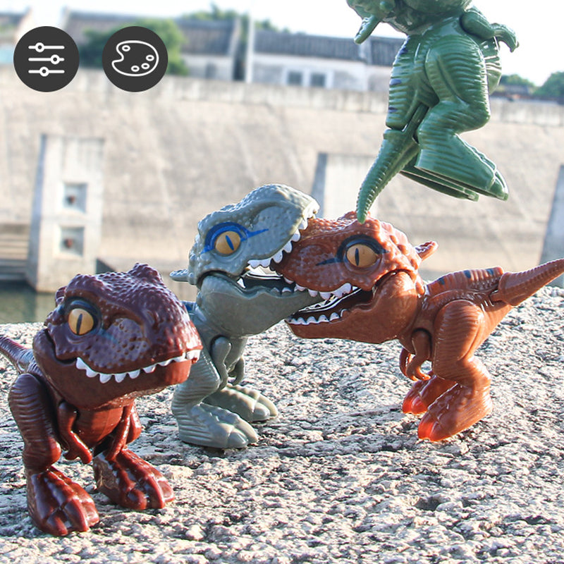 Fingerbitende dinosaur action-figur