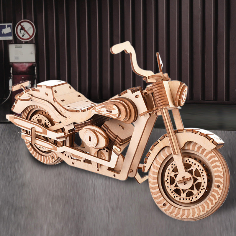 3D motorsykkel modell puslespill i tre