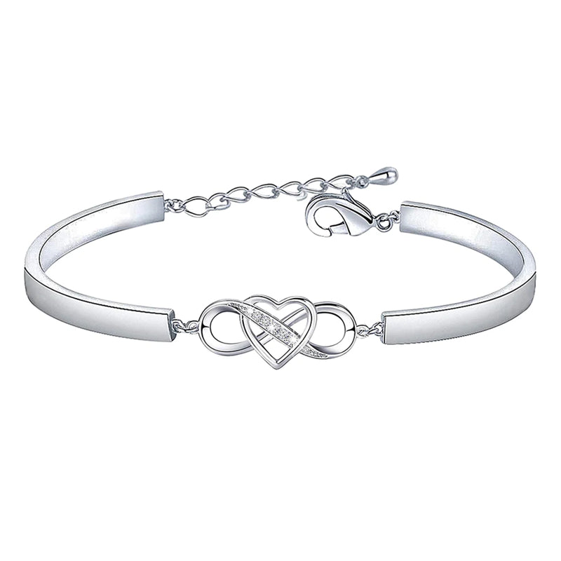 Husk alltid jeg elsker deg Mamma Forever Love Heart Armbånd