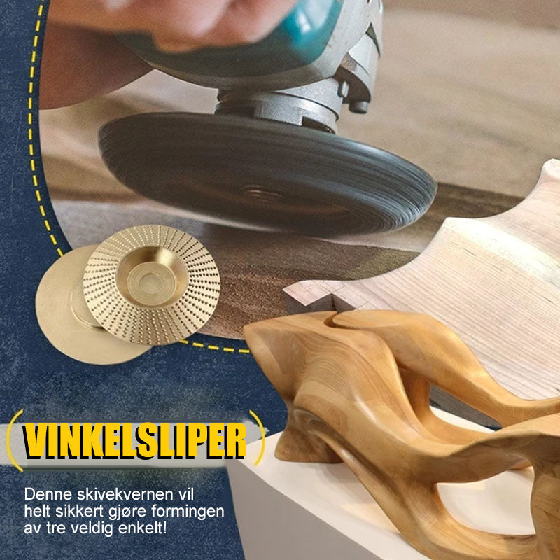 Trebearbeiding vinkelslipfat
