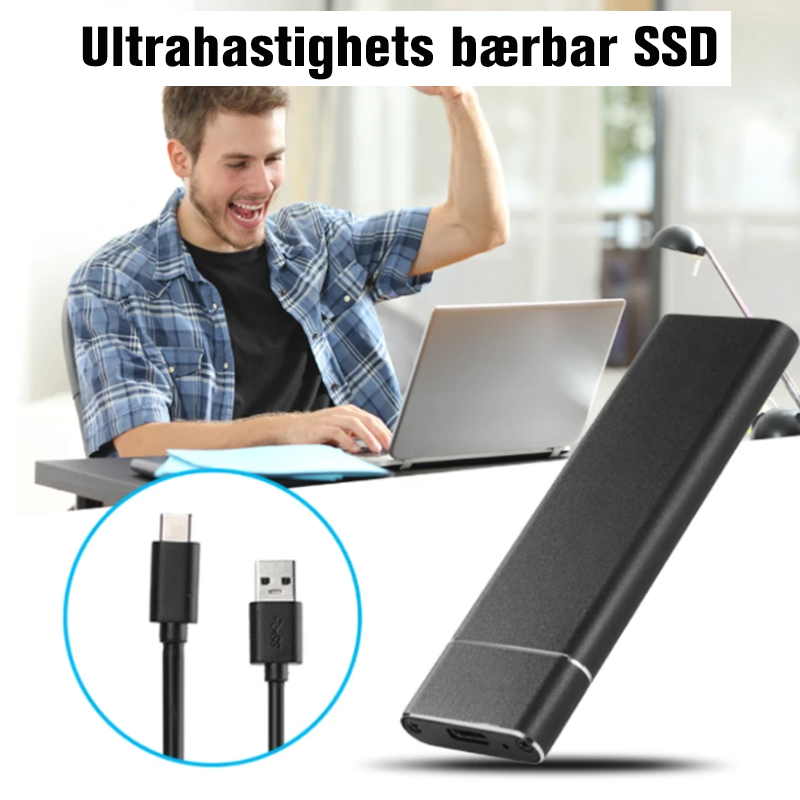 Ultrahastighets ekstern SSD-harddisk