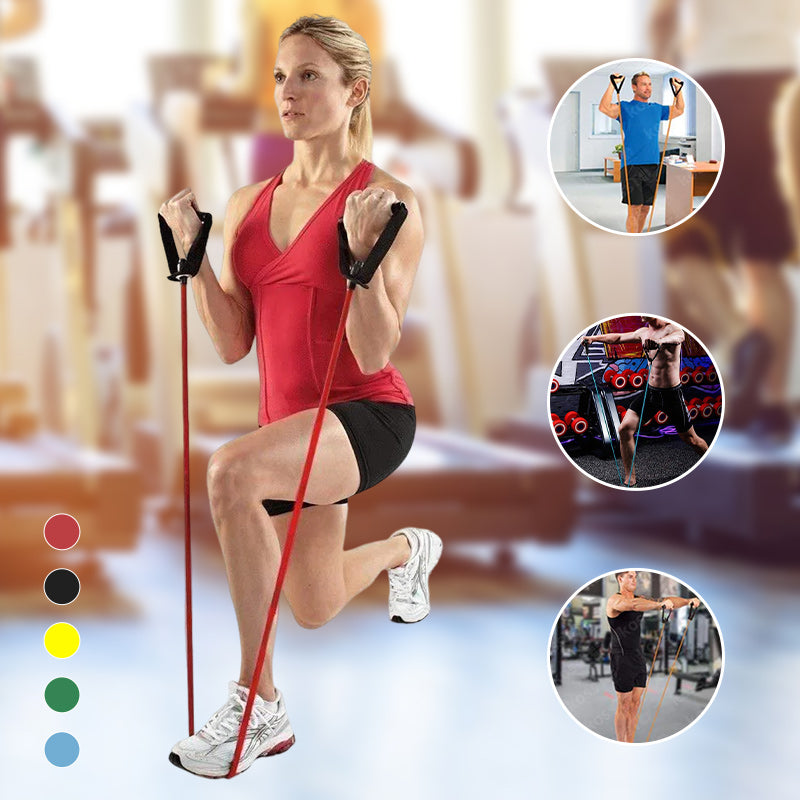 Double Toning Resistance Tube Heavy Quality Exercise Band for stretching