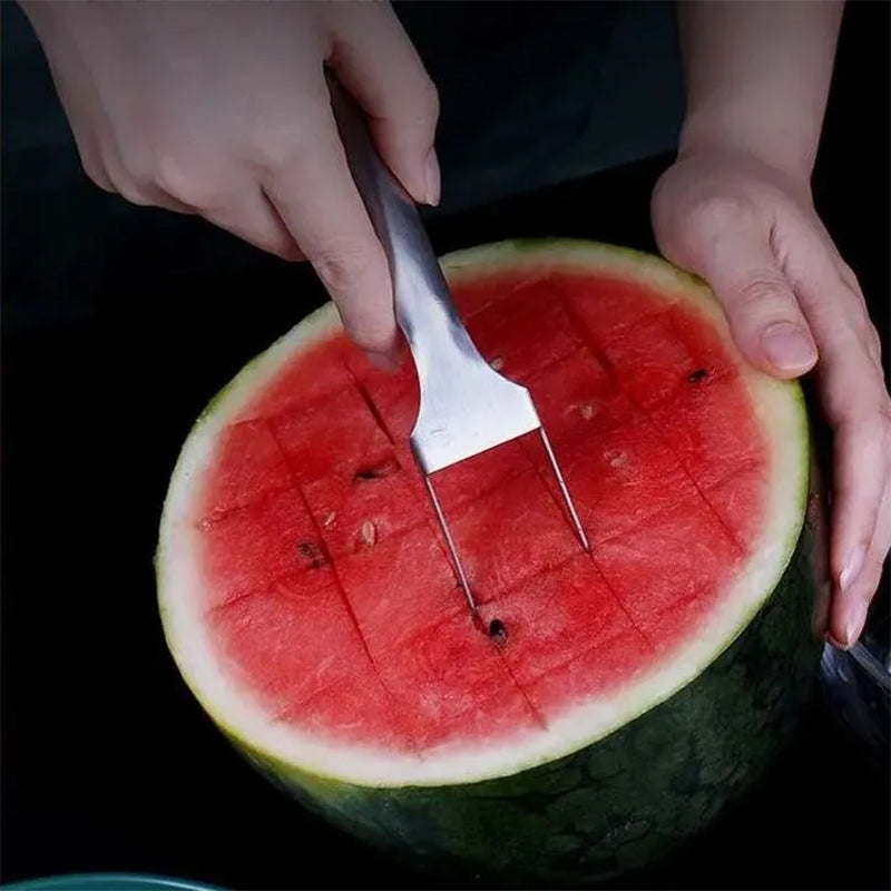 2-i-1 vannmelon gaffelskjærer