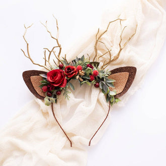 Reindeer Headband-Christmas Reindeer Antler