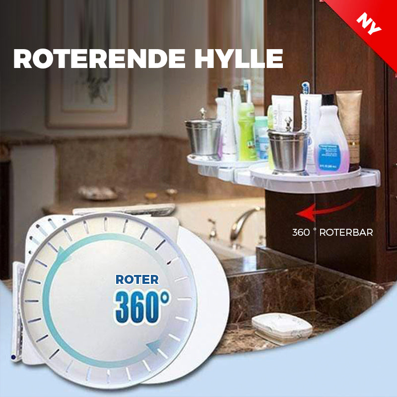 Roterende hjørnehylle