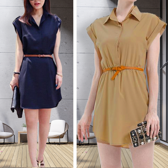 kortermet løs kjole