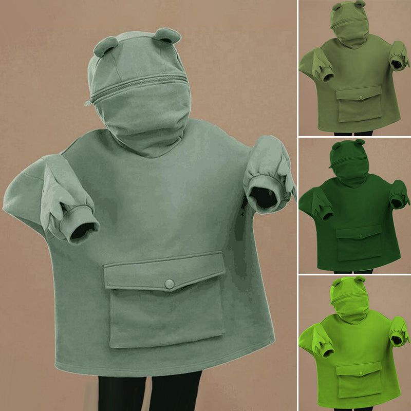 Unisex Frog-hettegenser