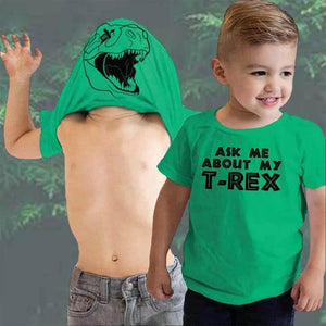Dinosaur Roar Foreldre-barn T-skjorte