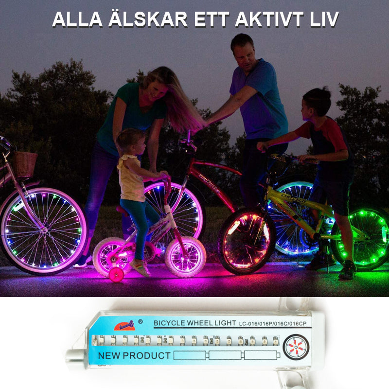 3D sykkel eiker LED-lys