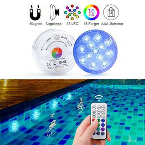 Nedsenkbare LED-svømmelys