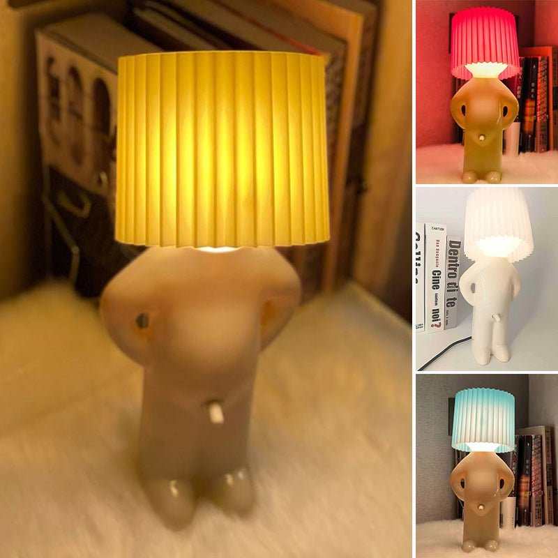 En liten sjenert mann Kreativ lampe