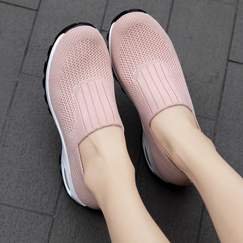 Slip-on joggesko med pustende plattform for kvinner