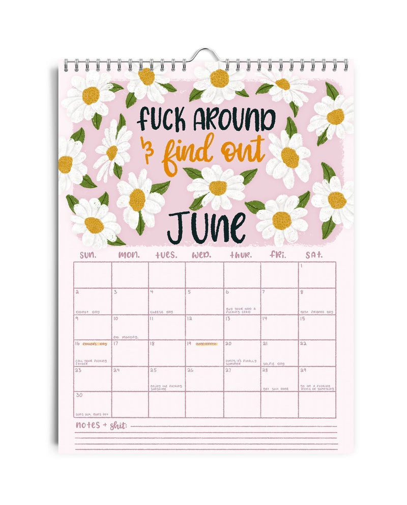 Here We Fucking Go Again 2024 Calendar