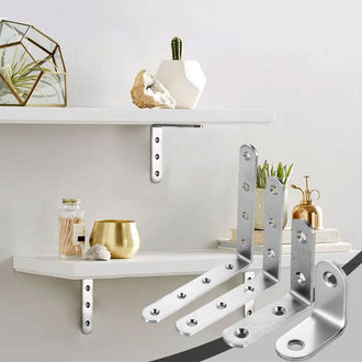 4-Pack Rustfritt Stål Hjørnestiver