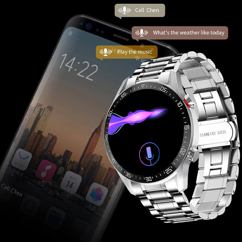 Multifunksjonell Bluetooth Talk Casual Smartwatch