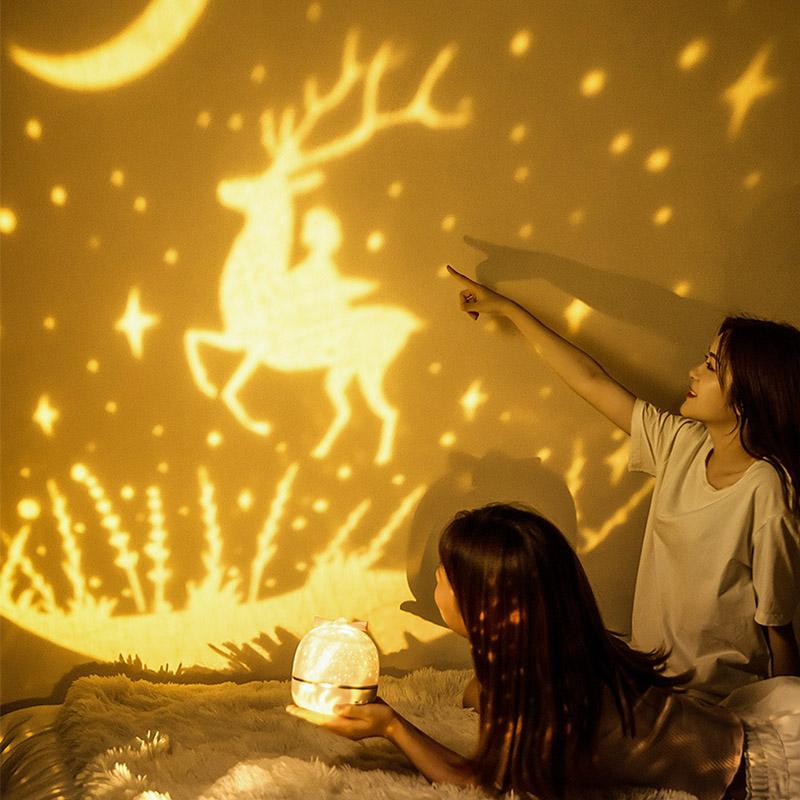 360 Rotation Starry Sky-projektor