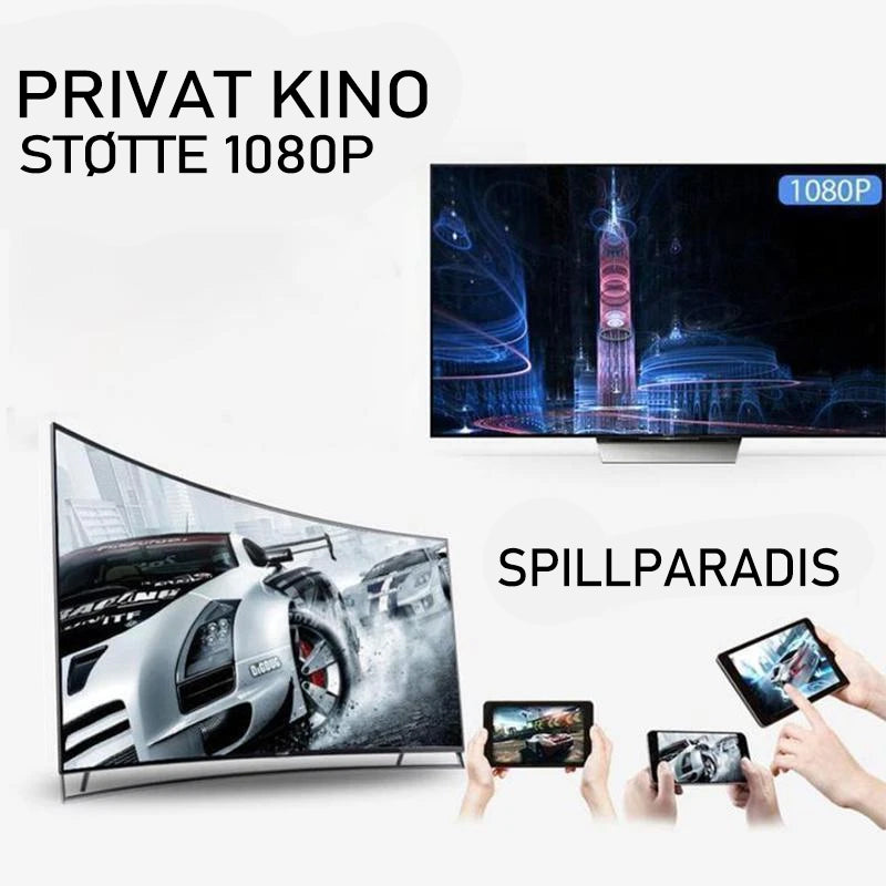 Bærbar trådløs HDMI-mottaker