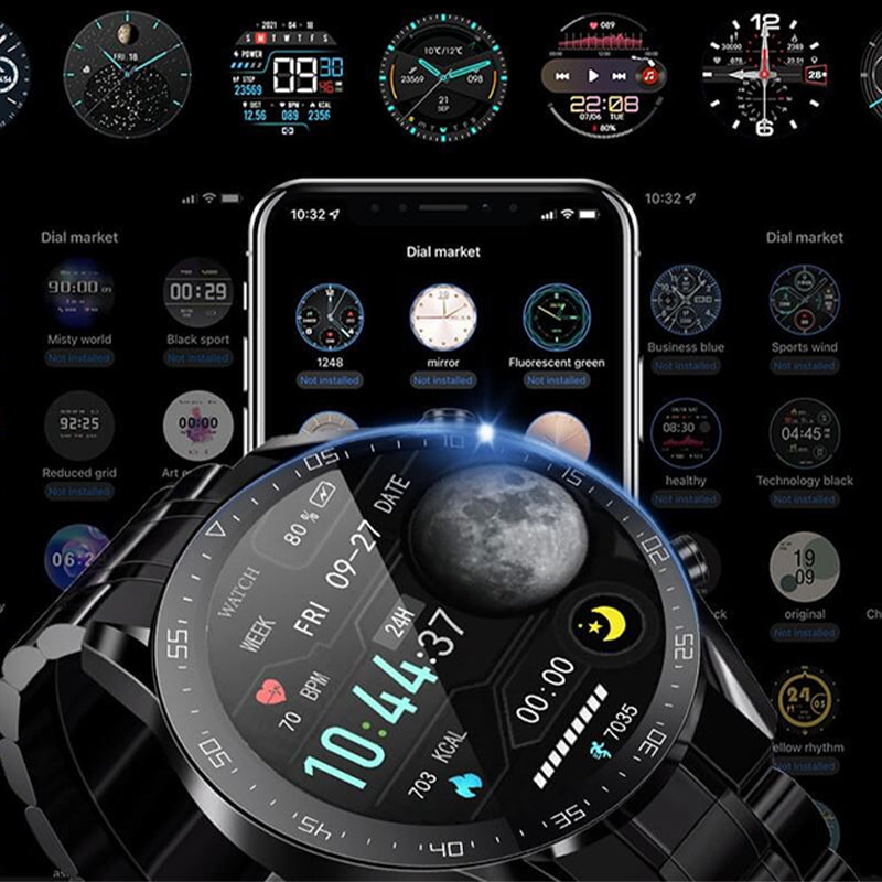 Multifunksjonell Bluetooth Talk Casual Smartwatch