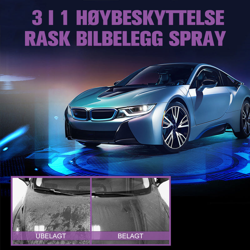 3 i 1 Høybeskyttende hurtig beleggsspray
